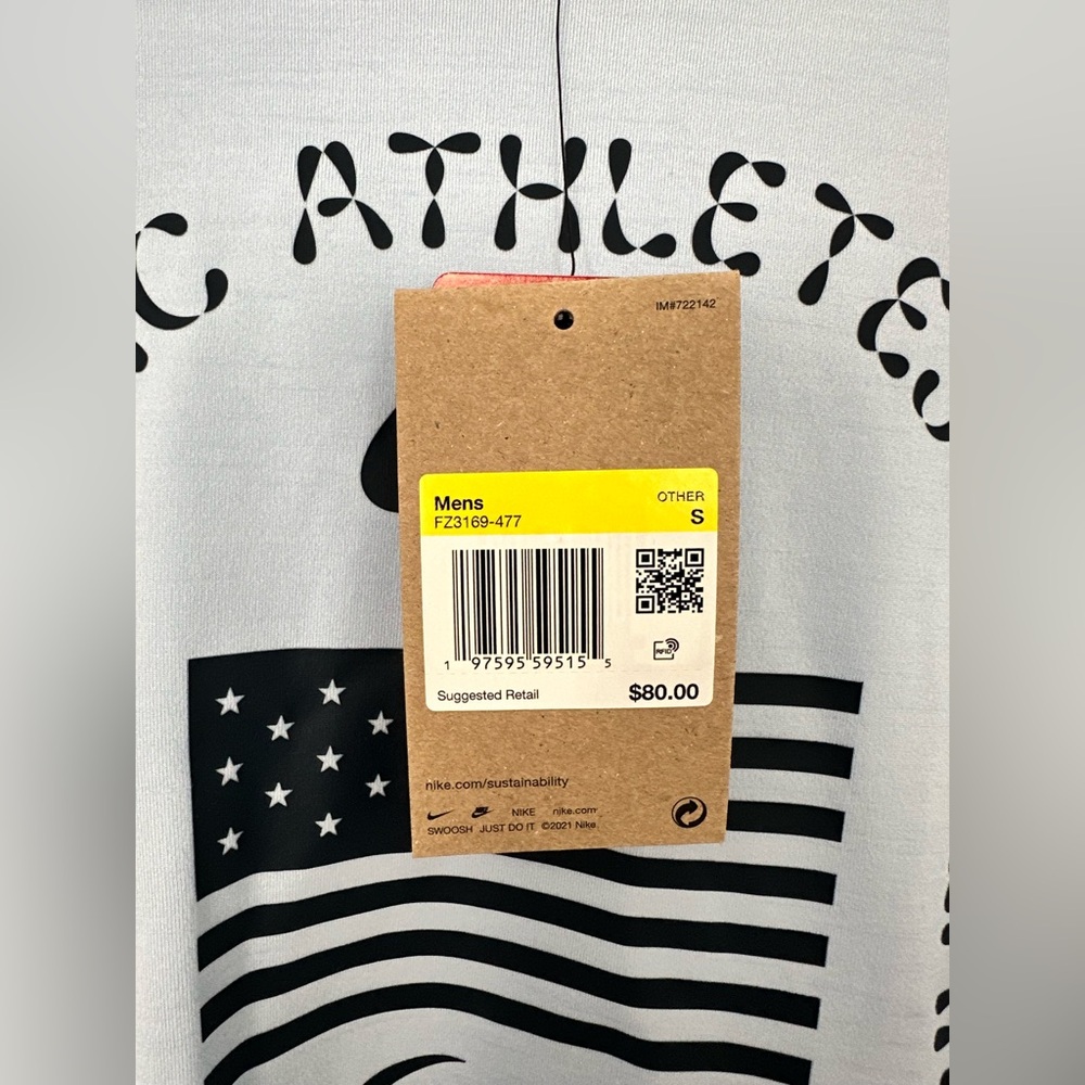 NWT USA Restore Men's Nike Dri-FIT Yoga Lightweight Hoodie - Picture 4 of 9